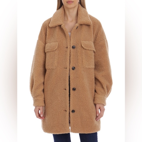 Avec les filles Women's Teddy coat oversize jacket size xs - Picture 3 of 8